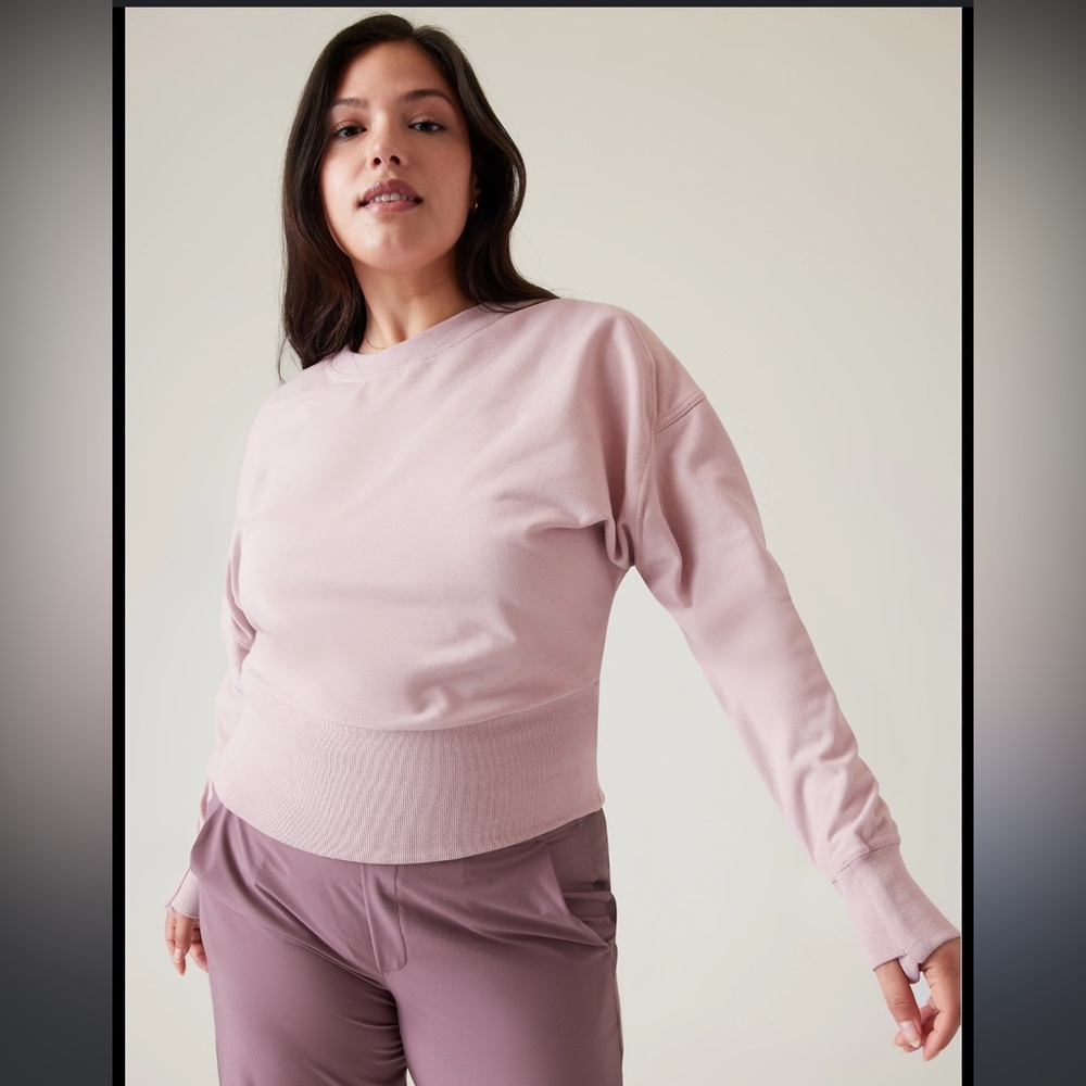 Athleta blush colored sweatshirt bought